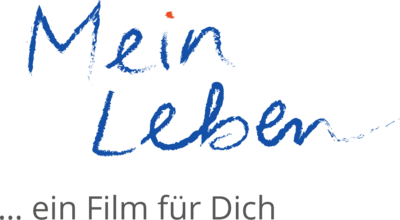 logo von mein-leben-ein-film. Der Text 'Mein Leben'
				in blauer Kreideschrift, darunter ... ein Film für Dich in grauen
				Druckbuchstaben. Der I-Punkt ist rot.